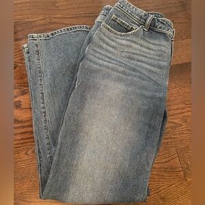 Hollister Blue Straight Jeans - High Rise - Long Length